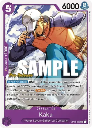 Carta Kaku OP03-059, versión Promo