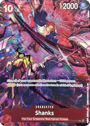 Carta Shanks OP09-004, versión Arte alternativo