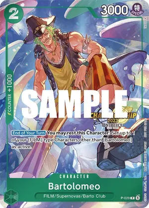 Carta Bartolomeo P-029, versión Promo