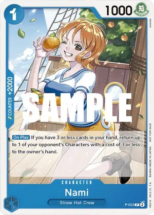 Carta Nami P-053, versión Promo
