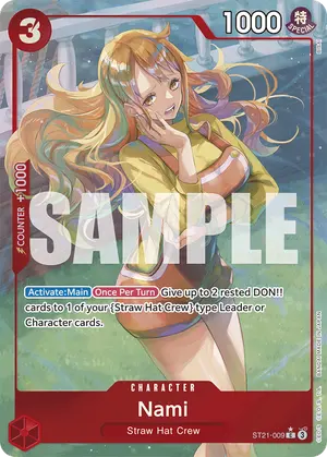Carta Nami ST21-009, versión Arte alternativo