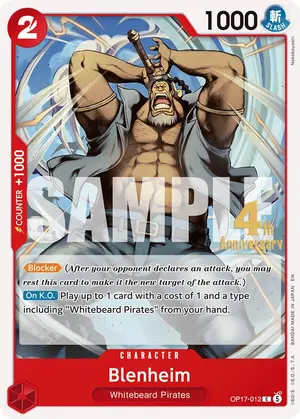 Carta Blenheim OP17-012, versión Promo