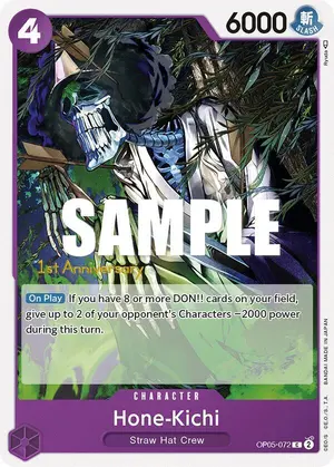 Carta Hone-Kichi OP05-072, versión Promo
