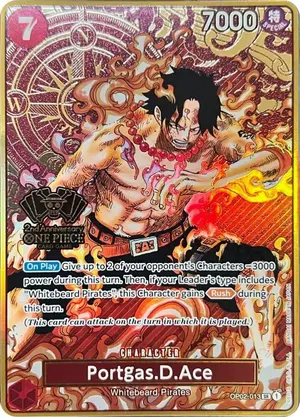 Carta Portgas.D.Ace OP02-013, versión Arte alternativo
