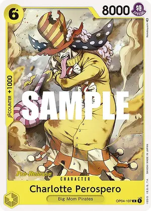 Carta Charlotte Perospero OP04-107, versión Promo