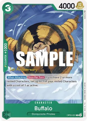 Carta Buffalo OP05-031, versión Promo
