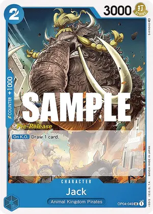 Carta Jack OP04-049, versión Promo