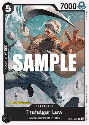 Carta Trafalgar Law OP04-087, versión Promo