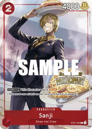 Carta Sanji ST01-004, versión Arte alternativo