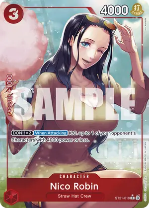 Carta Nico Robin ST21-010, versión Arte alternativo