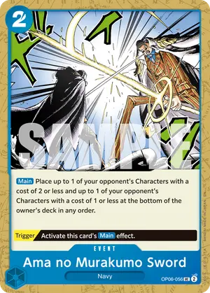 Carta Ama no Murakumo Sword OP06-056, versión Normal