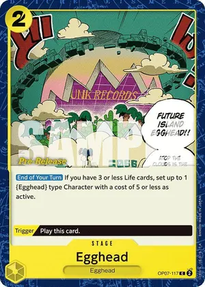 Carta Egghead OP07-117, versión Promo