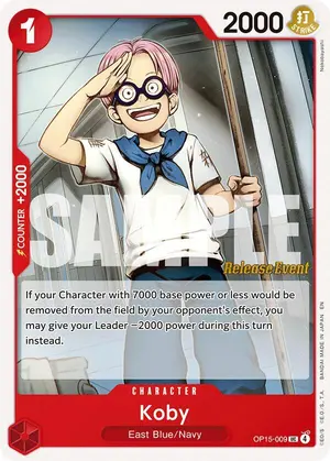 Carta Koby OP15-009, versión Promo