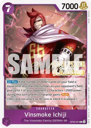Carta Vinsmoke Ichiji OP06-061, versión Promo