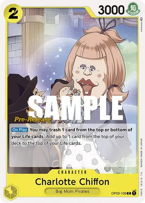Carta Charlotte Chiffon OP03-109, versión Promo