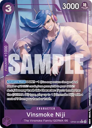 Carta Vinsmoke Niji OP06-064, versión Arte alternativo