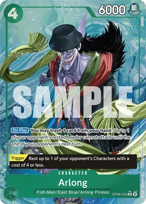 Carta Arlong OP06-023, versión Arte alternativo
