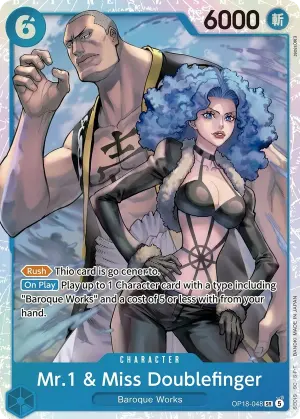Carta Mr.1 & Miss Doublefinger OP18-048