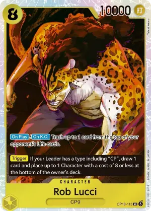 Carta Rob Lucci OP18-113