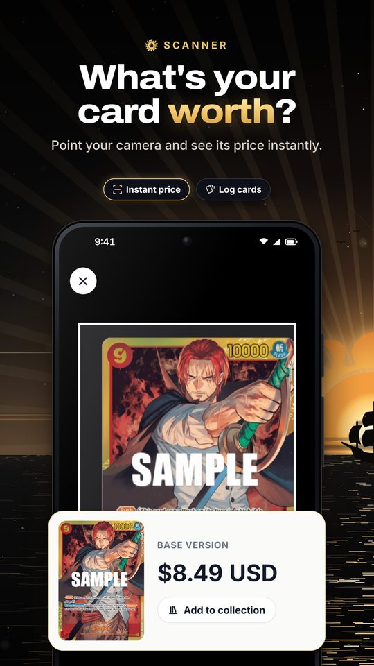 What's your card worth? Scanner with instant price
