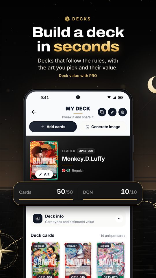 Build a deck in seconds