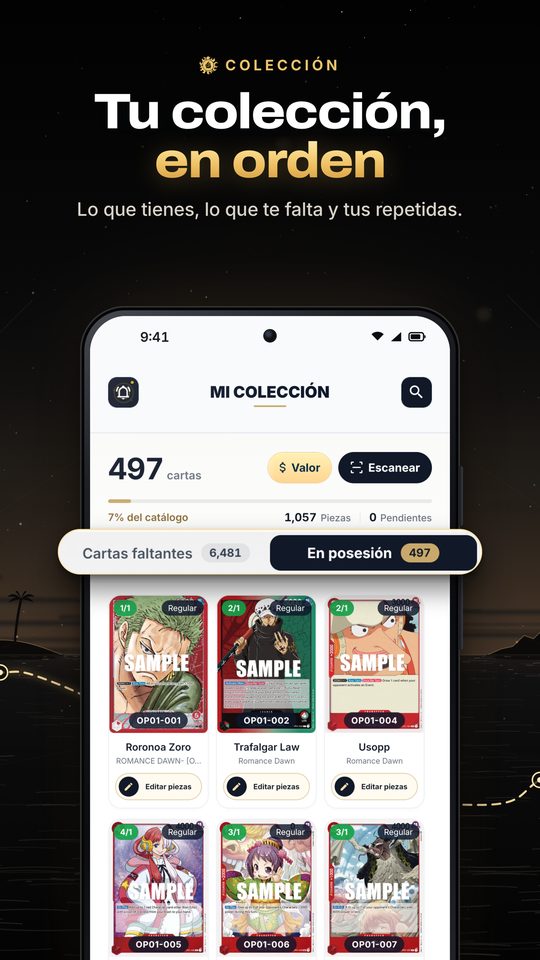 Tu colección, en orden