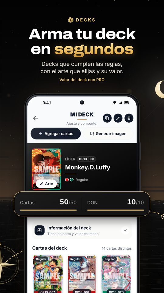 Arma tu deck en segundos