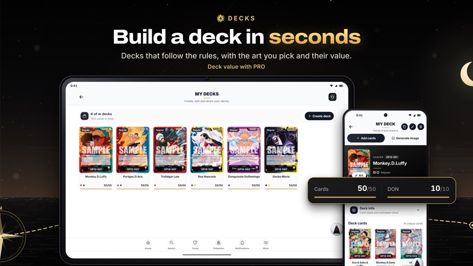 Build a deck in seconds