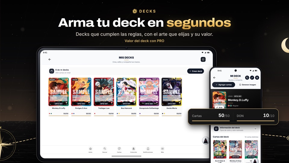 Arma tu deck en segundos